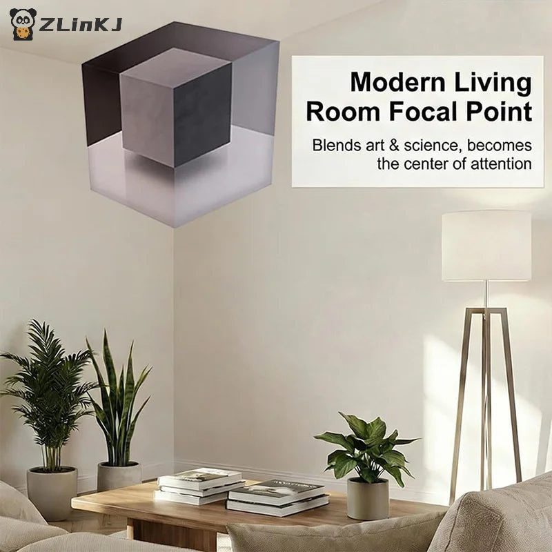 Corner Wall Decal - 3D Optical Illusion Sticker for Creative Home Decor in Living Room and Bedroom