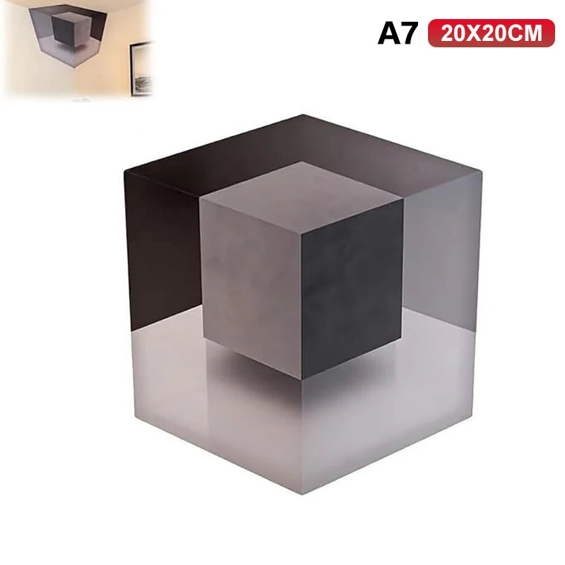 Corner Wall Decal - 3D Optical Illusion Sticker for Creative Home Decor in Living Room and Bedroom