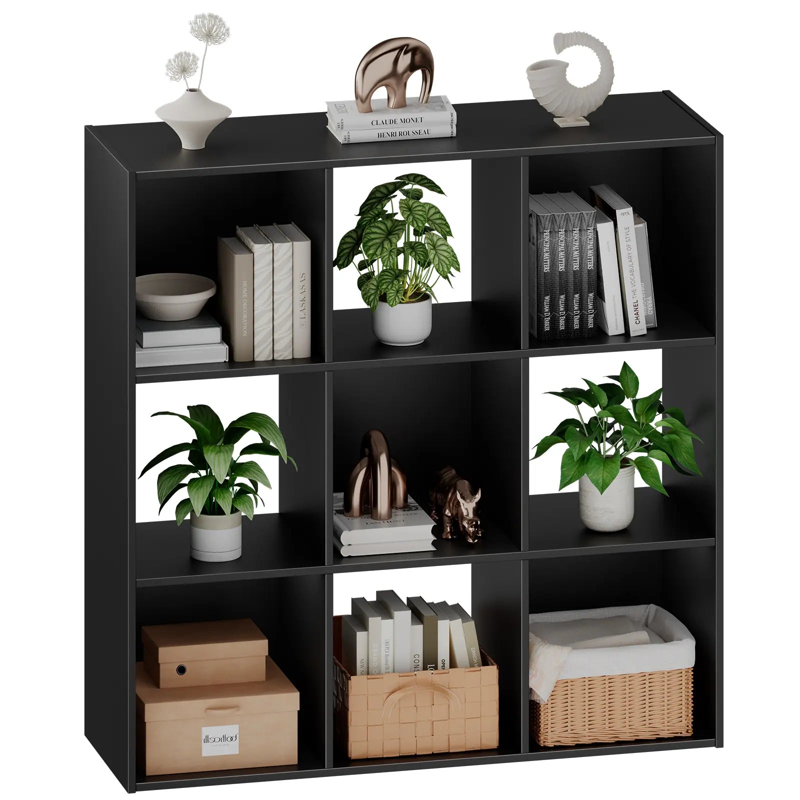Cube Storage Organizer with Removable Back Panels - Versatile Open Cube Bookshelf for Efficient Storage in Living Room, Home Office, and Bedroom
