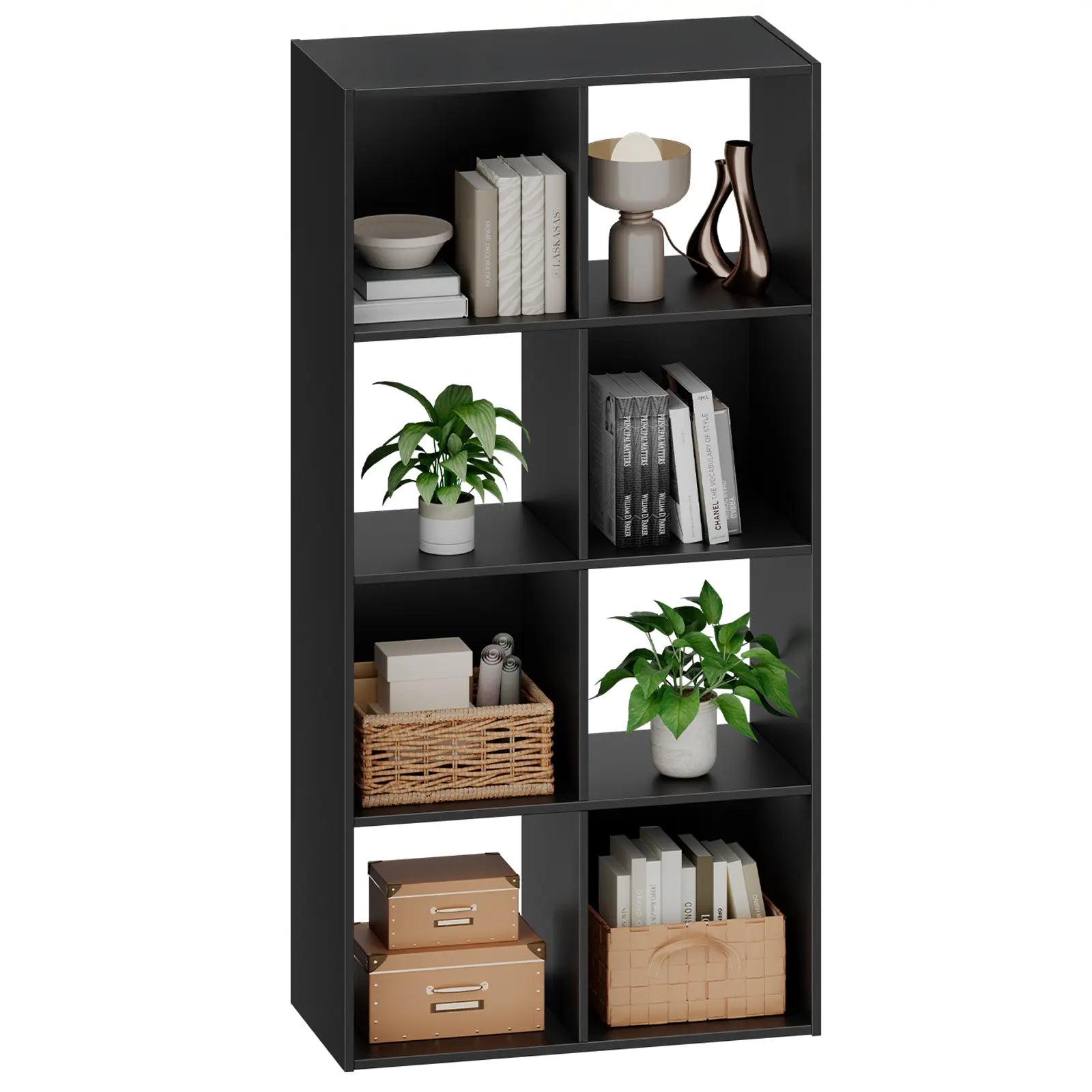 Cube Storage Organizer with Removable Back Panels - Versatile Open Cube Bookshelf for Efficient Storage in Living Room, Home Office, and Bedroom