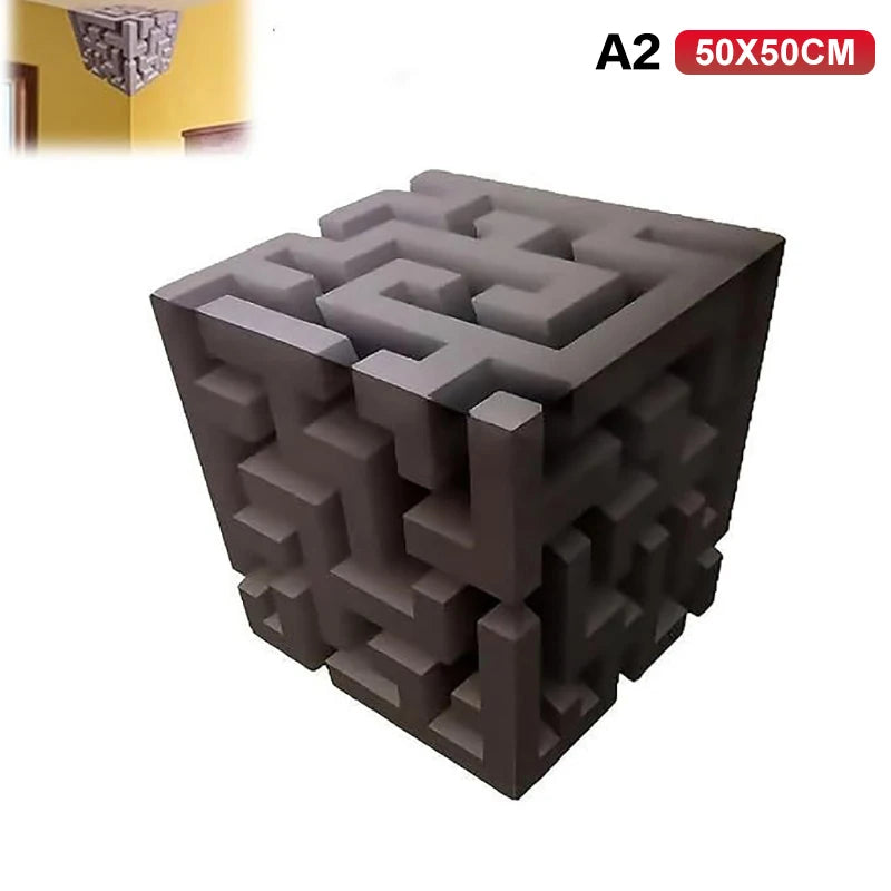 Corner Wall Decal - 3D Optical Illusion Sticker for Creative Home Decor in Living Room and Bedroom